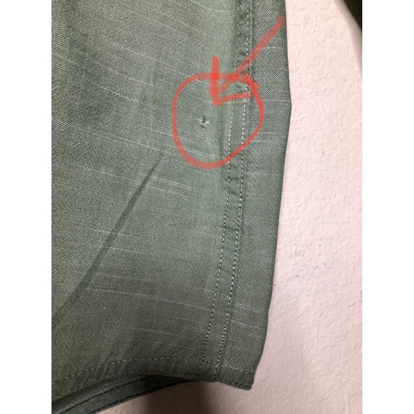 L.L.Bean Mens 100% Cotton XL Regular Fit Green Button Down Shirt Long Sleeve - Picture 6 of 16